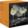 Set 4 pahare de coktail din sticla de cristal, model elegant