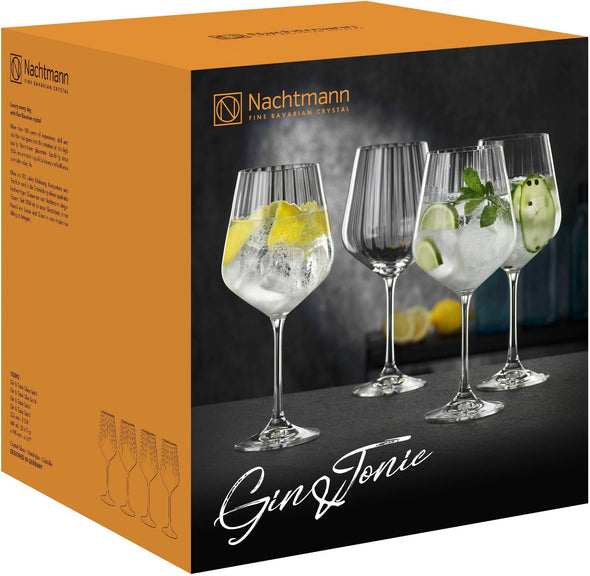 Set 4 pahare de coktail din sticla de cristal, model elegant