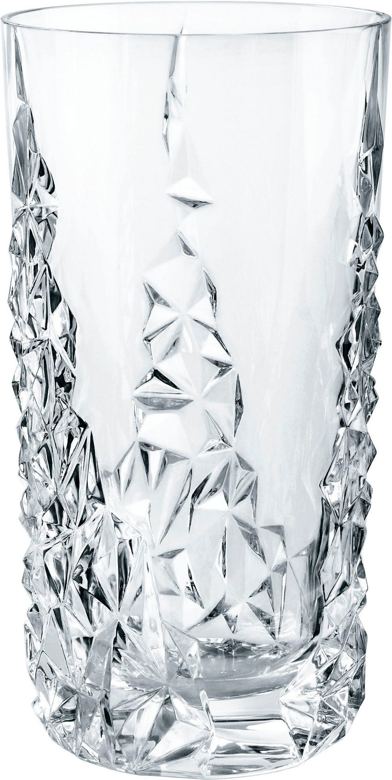 Set 4 pahare longdrinks Sculpture din cristal de sticla 420 ml - LunaHome.ro