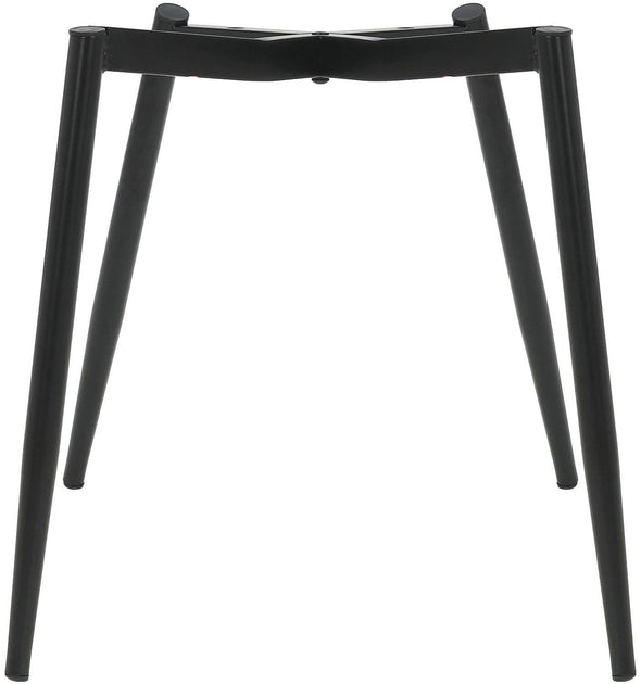 Set 4 scaune Arhus din catifea gri antracit cu picioare negre - LunaHome.ro