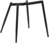 Set 4 scaune Arhus din catifea gri antracit cu picioare negre - LunaHome.ro