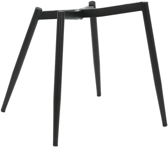 Set 4 scaune Arhus din catifea gri antracit cu picioare negre - LunaHome.ro