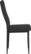 Set 4 scaune »Remus« din piele eco neagra cu  picioare din metal negru - LunaHome.ro