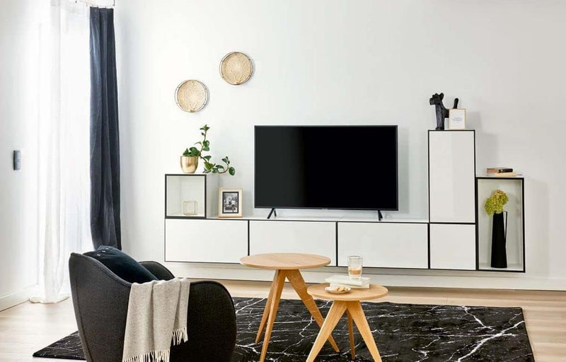Set 7 corpuri configurabile individual alb/alb lucios - LunaHome.ro