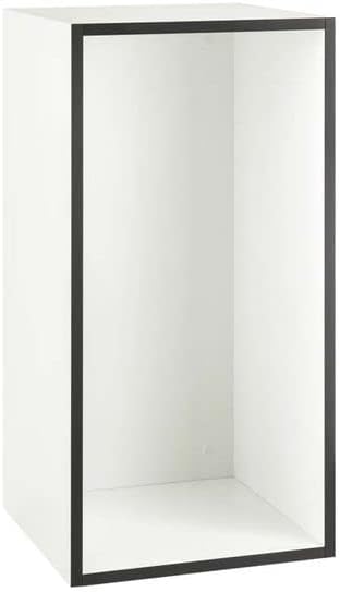Corp de mobilier alb cu detalii negre 75 cm lățime - LunaHome.ro