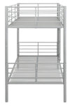 Set 2 paturi stivuibile Hayo din metal argintiu 90x200 cm