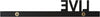 Set 3 rafturi de perete Live - Love - Laugh negru, 60 cm - LunaHome.ro