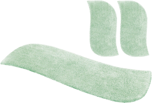 Set de 3 covoare pentru dormitor Desner verde foarte pufoase - LunaHome.ro