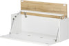 Set de birou CityGiron din 5 piese alb cu stejar
