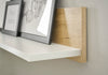 Set de birou CityGiron din 5 piese alb cu stejar