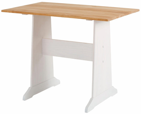 Set de dining Sascha cu coltar cu depozitare si masa din lemn de pin - LunaHome.ro