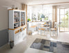 Set de dining Sascha cu coltar cu depozitare si masa din lemn de pin - LunaHome.ro