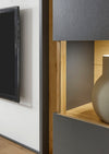 Set de living CityGiron din 3 piese gri antracit 350 cm - LunaHome.ro