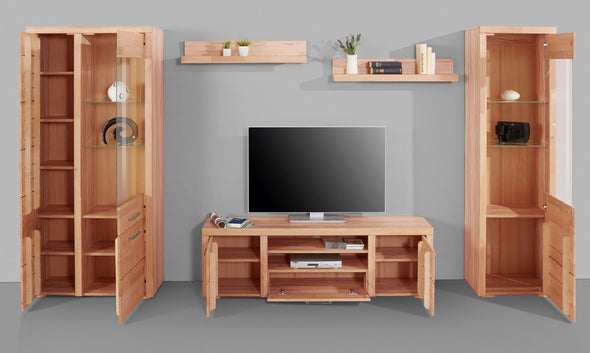 Set de living Woltra Falco din 5 piese cu fronturi din lemn de fag - LunaHome.ro