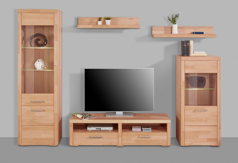 Set de living Woltra Falco din 5 piese cu fronturi din lemn de fag - LunaHome.ro