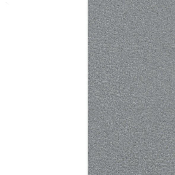 Set de luat masa Lola cu 4 scaune gri si masa alba de 160x90 cm