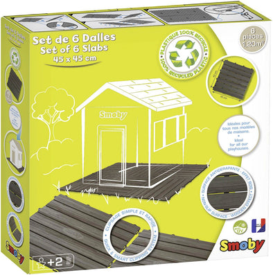 Set de placi de podea pentru case de jucarie Smoby, 6 buc