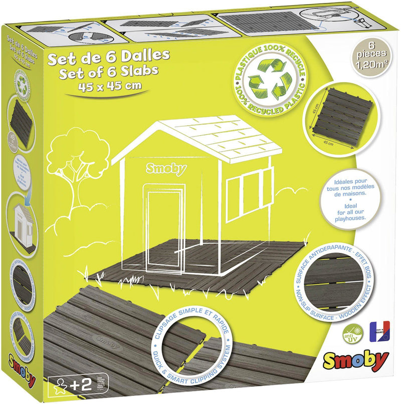 Set de placi de podea pentru case de jucarie Smoby, 6 buc - LunaHome.ro
