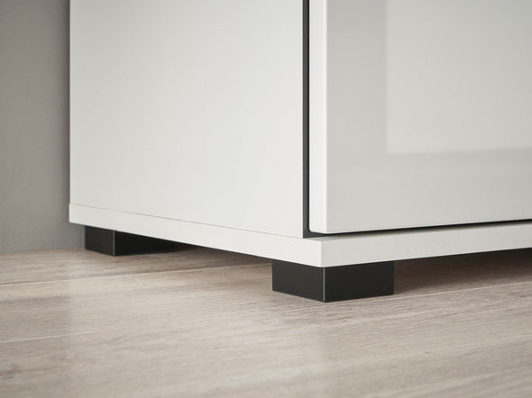 Set living Cantara din 3 piese alb lucios modern 340 cm - LunaHome.ro
