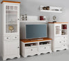 Set living Melissa din lemn de pin alb din 5 piese