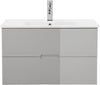 Set mobilier baie Lund cu masca, lavoar si dulap, 80 cm lățime - LunaHome.ro