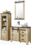 Set mobilier de baie Sherwood din 3 piese cu design modern - LunaHome.ro