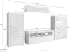 Set mobilier living Bianco alb lucios modern 4 piese