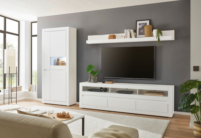 Set mobilier living Chester alb din 3 piese aprox 312 cm - LunaHome.ro