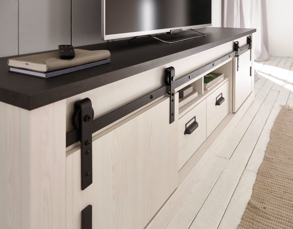 Set mobilier living Sherwood alb din 3 piese 314 cm lungime - LunaHome.ro