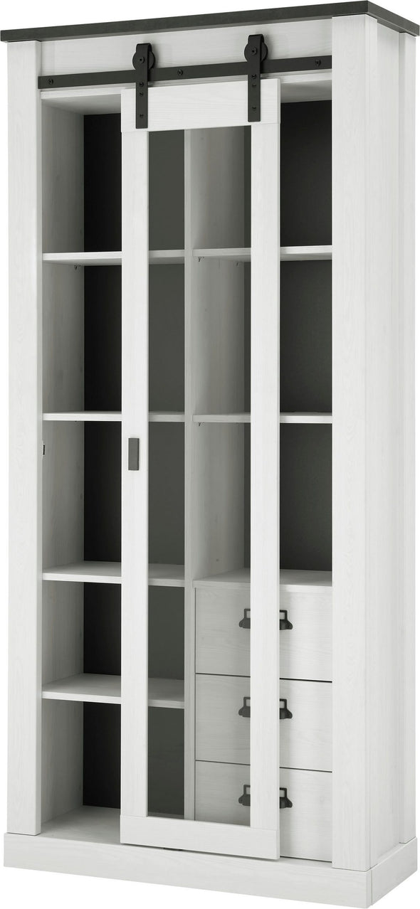 Set mobilier living Sherwood alb din 3 piese 314 cm lungime - LunaHome.ro