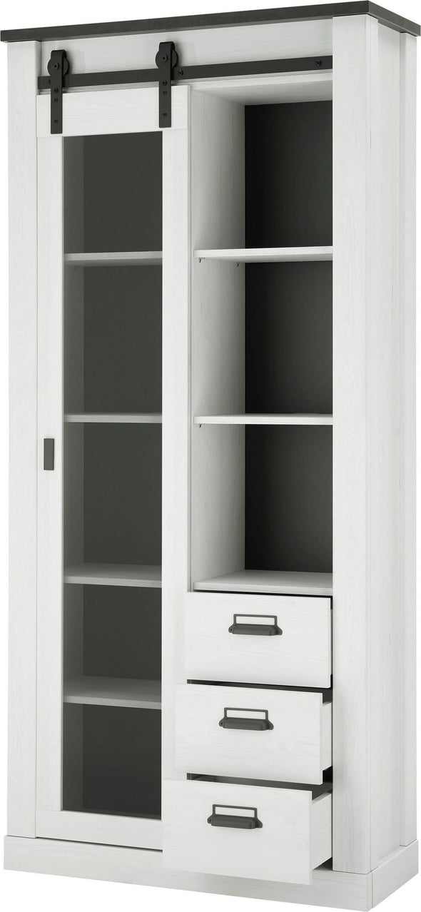 Set mobilier living Sherwood alb din 3 piese 314 cm lungime - LunaHome.ro