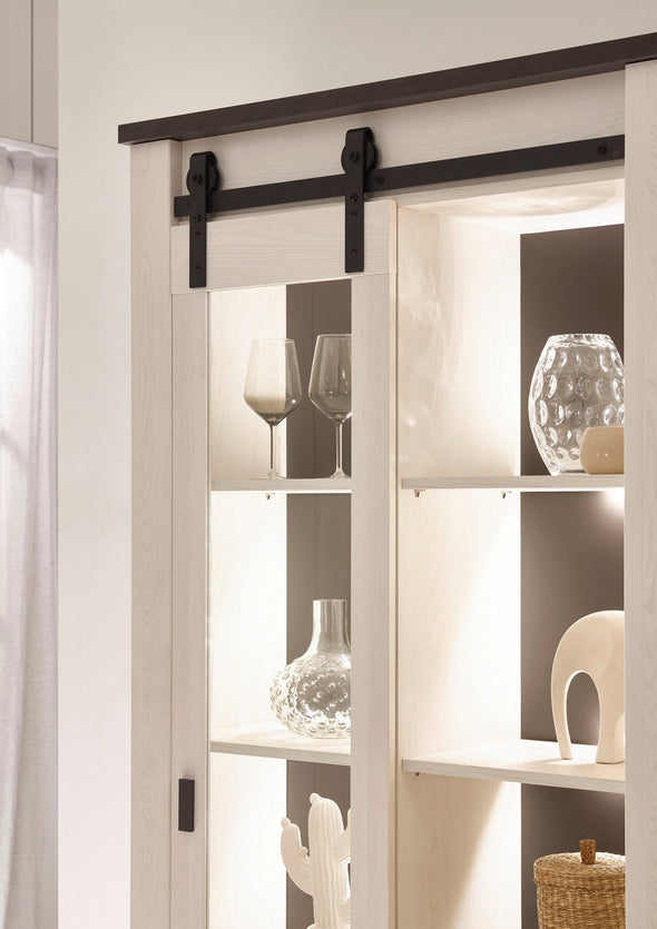 Set mobilier living Sherwood alb din 3 piese 314 cm lungime - LunaHome.ro