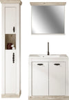 Set pentru baie Florenz din 3 piese, stil romantic alb cu chiuvetă inclusă - LunaHome.ro
