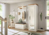 Set pentru hol Westminster elegant din 3 piese alb cu aspect de lemn - LunaHome.ro