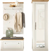 Set pentru hol Westminster elegant din 3 piese alb cu aspect de lemn - LunaHome.ro