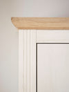 Set pentru hol Westminster elegant din 3 piese alb cu aspect de lemn - LunaHome.ro
