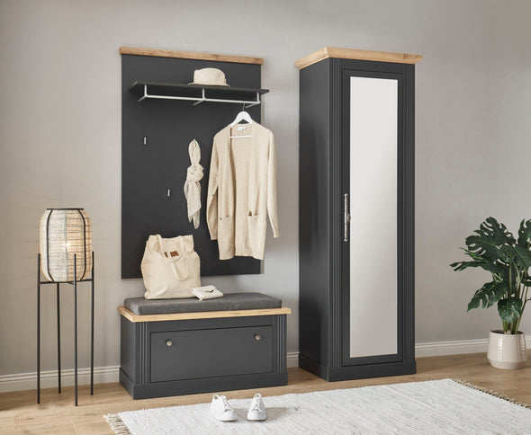 Set pentru hol Westminster elegant din 3 piese antracit - LunaHome.ro