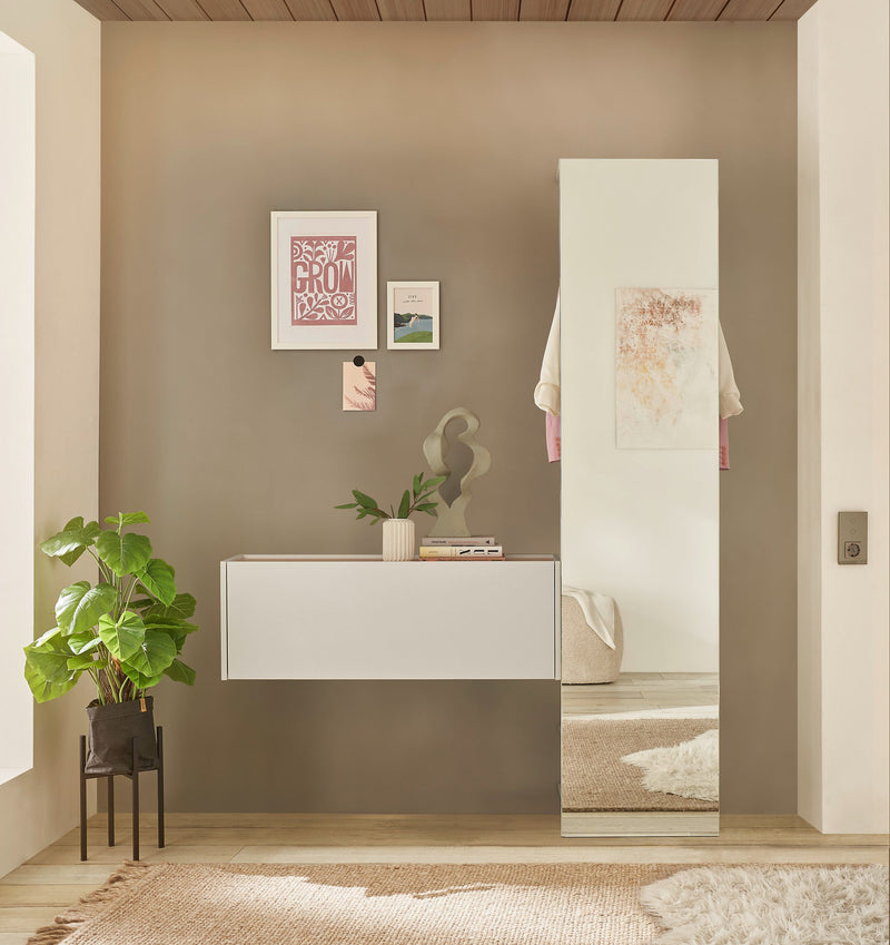 Set pentru hol din 2 piese cu oglinda mare 150 cm lățime - LunaHome.ro