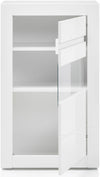Set pentru living Carat alb lucios 4 piese, 302 cm lungime