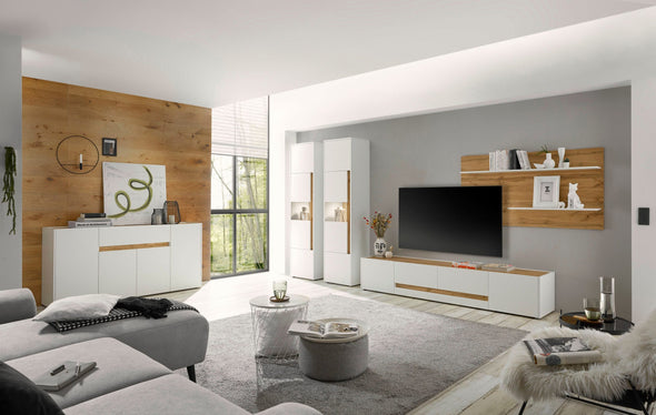 Set pentru living City Giron gri 4 piese cu design modern - LunaHome.ro