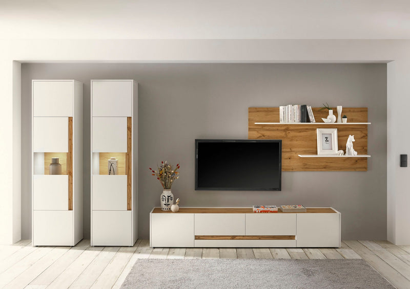 Set pentru living City Giron gri 4 piese cu design modern - LunaHome.ro