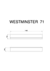 Set pentru living Westminster cu aspect romantic, 3 piese