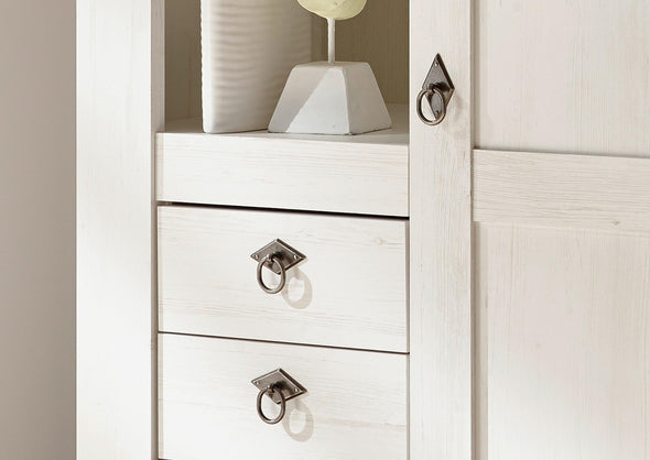 Set pentru living »Cremona«, 4 piese, cu aspect de lemn alb si stejar