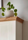 Set pentru living »Cremona«, 4 piese, cu aspect de lemn alb si stejar