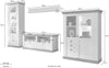 Set pentru living »Cremona«, 4 piese, cu aspect de lemn alb si stejar