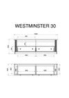 Set pentru living »Westminster« 4 piese in stil romantic