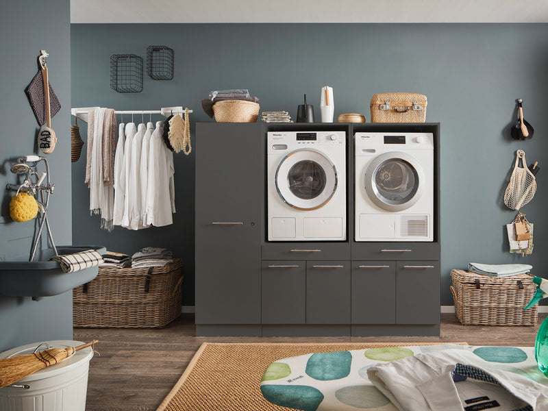 Set trei dulapuri pentru baie Laundreezy pentru masina si uscator