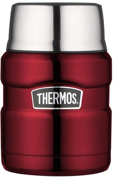 Sticla termica rosie THERMOS® 470ml 14 ore cald / 24 ore rece - LunaHome.ro