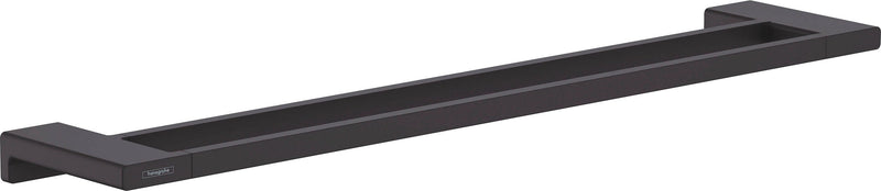 Suport dublu pentru prosoape HansGrohe Addstoris negru 65 cm lungime - LunaHome.ro