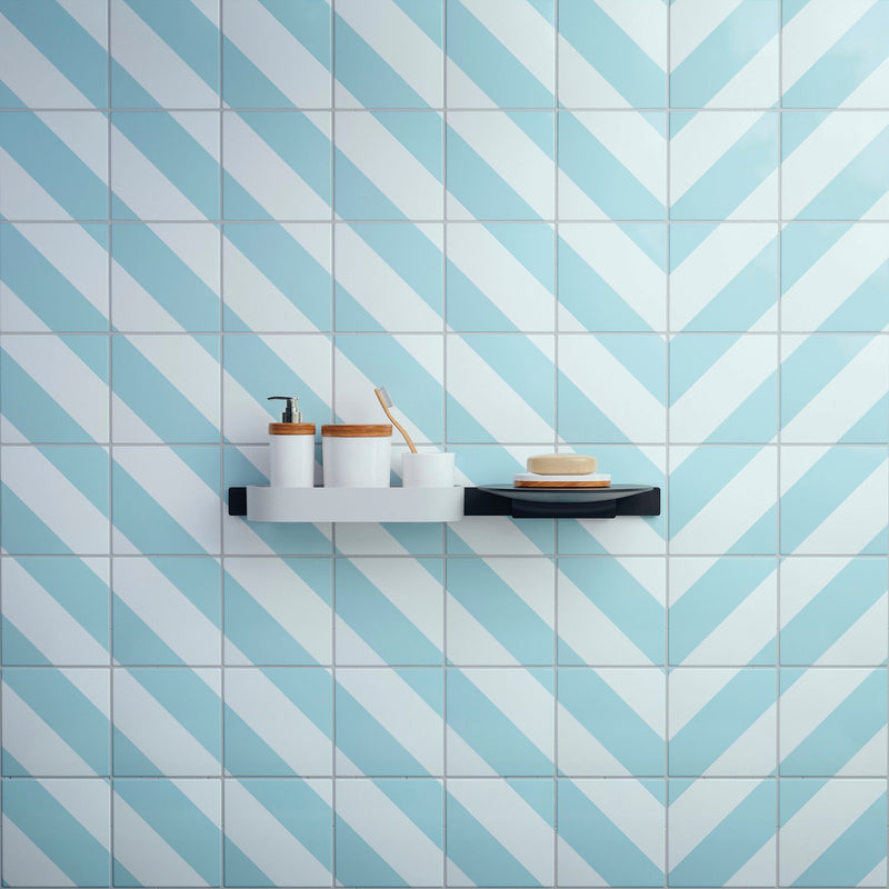 Suport pentru accesorii baie HansGrohe Wallstoris negru mat, 50 cm - LunaHome.ro